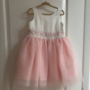 Pink and White Tulle Dress